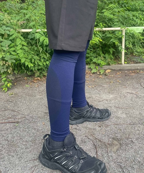 Healthknit（ヘルスニット）の「【 HealthKnit / ヘルスニット 】ゆる圧レギンス2 着圧レギンス 無地 スポーツ 運動 4209 SIP（レギンス/スパッツ・レディース・パープル/ネイビー・L/M）」の4枚目の写真