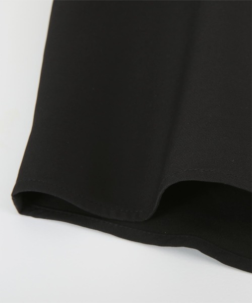 バンドカラーケープブラウス