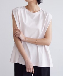 [新色追加]USAコットンクールタックノースリーブTシャツ【サスティナブル】