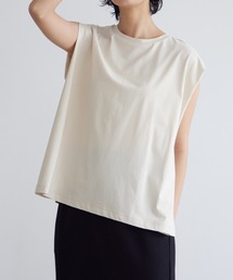 [新色追加]USAコットンクールタックノースリーブTシャツ【サスティナブル】
