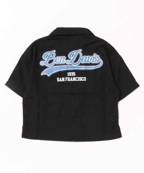 【ビッグサイズ】ベンデイビス ボーリングシャツ ホワイト&ブラック XLサイズ セール】【BEN DAVIS】ボーリングシャツ（シャツ/ブラウス