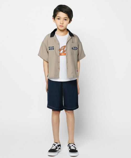 Right-on（ライトオン）の「【BEN DAVIS】ボーリングシャツ（シャツ/ブラウス・キッズ・ブラック/ベージュ・120/105/160/130/150/140）」の6枚目の写真