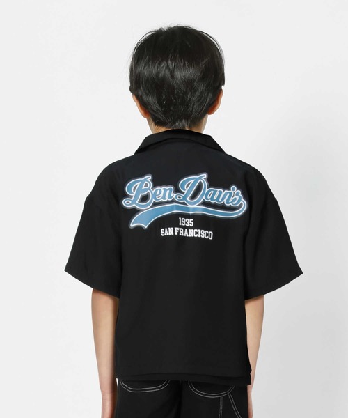 【ビッグサイズ】ベンデイビス ボーリングシャツ ホワイト&ブラック XLサイズ セール】【BEN DAVIS】ボーリングシャツ（シャツ/ブラウス