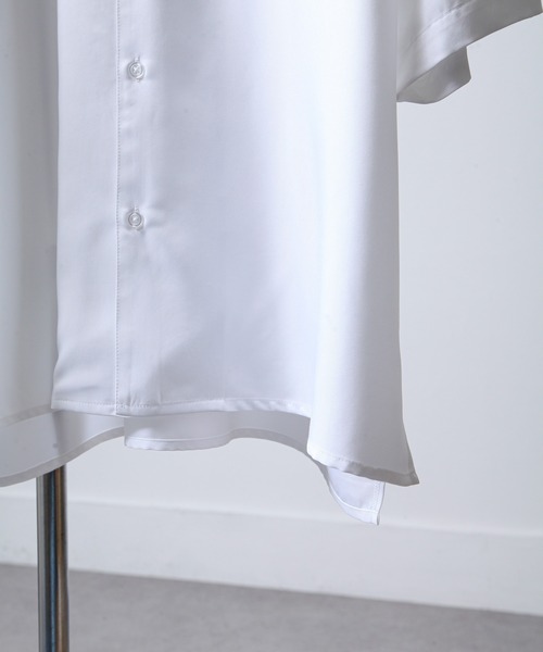 NILWAY（ニルウェイ）の「フラワー刺繍オーバーサイズオープンカラーシャツ（シャツ/ブラウス・メンズ・ブラック/ブルー/ホワイト/ライトグレー/ネイビー・MEDIUM/LARGE）」の12枚目の写真