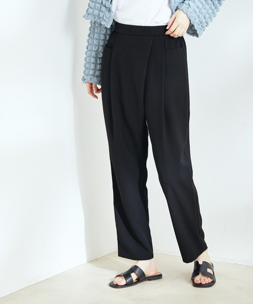 Jayro（ジャイロ）の「カッシュクールテーパードパンツ（スラックス・レディース・ブラック/サックスブルー/ベージュ/パープル・FREE）」の3枚目の写真