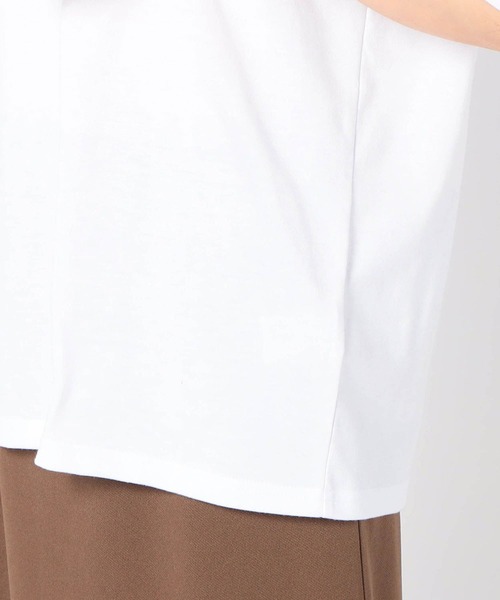 Grand PARK（グランドパーク）の「厚盛り 刺繍ロゴTシャツ（Tシャツ/カットソー・レディース・ホワイト×グリーン/ホワイト×レッド/アッシュグレー・FREE）」の6枚目の写真