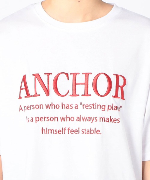 Grand PARK（グランドパーク）の「厚盛り 刺繍ロゴTシャツ（Tシャツ/カットソー・レディース・ホワイト×グリーン/ホワイト×レッド/アッシュグレー・FREE）」の5枚目の写真