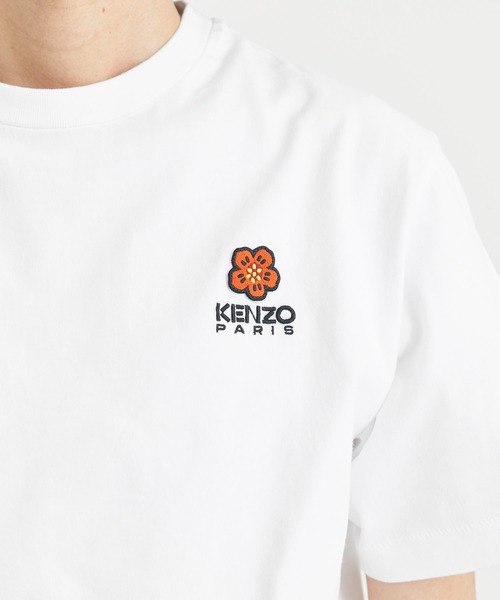 Kenzo Boke Flower Crest Stripe Shirt White Longsleeves Kenzo