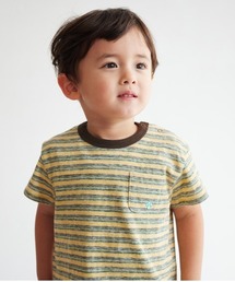 Hoppetta（ホッペッタ）の「【Hoppetta(ホッペッタ)】マルチボーダーTシャツ（Tシャツ/カットソー・キッズ）」
