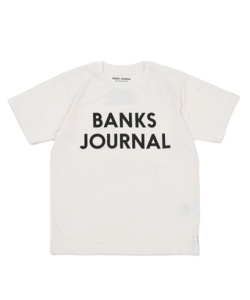BANKS(バンクス)の「LOGO/BANKS(バンクス)半袖ロゴTシャツ(Tシャツ/カットソー・メンズ・オフホワイト/ブラック/ライトグリーン・MEDIUM/LARGE/X-LARGE)」の2枚目の写真