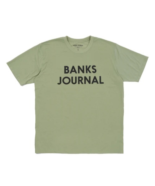 BANKS(バンクス)の「LOGO/BANKS(バンクス)半袖ロゴTシャツ(Tシャツ/カットソー・メンズ・オフホワイト/ブラック/ライトグリーン・MEDIUM/LARGE/X-LARGE)」の3枚目の写真