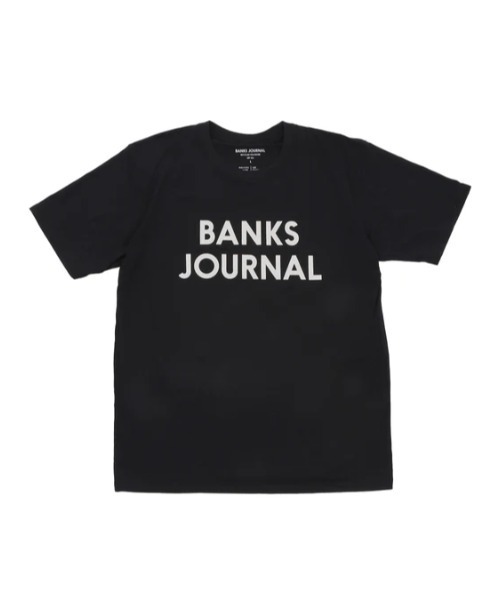 BANKS(バンクス)の「LOGO/BANKS(バンクス)半袖ロゴTシャツ(Tシャツ/カットソー・メンズ・オフホワイト/ブラック/ライトグリーン・MEDIUM/LARGE/X-LARGE)」の1枚目の写真