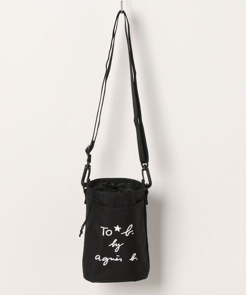 To b. by agnes b.（トゥービーバイアニエスベー）の「WU50 BOTTLE HOLDER マルチボトルホルダー（バックパック/リュック・レディース・ブラック・FREE）」の5枚目の写真