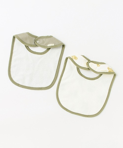 petit main（プティマイン）の「ガーゼスタイ2P（スタイ/よだれかけ・キッズ・ライトピンク/イエロー/ライトグリーン/ブルー・FREE）」の6枚目の写真