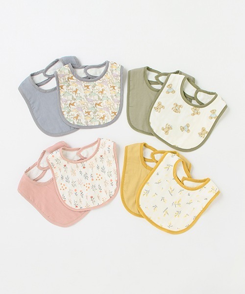 petit main（プティマイン）の「ガーゼスタイ2P（スタイ/よだれかけ・キッズ・ライトピンク/イエロー/ライトグリーン/ブルー・FREE）」の14枚目の写真