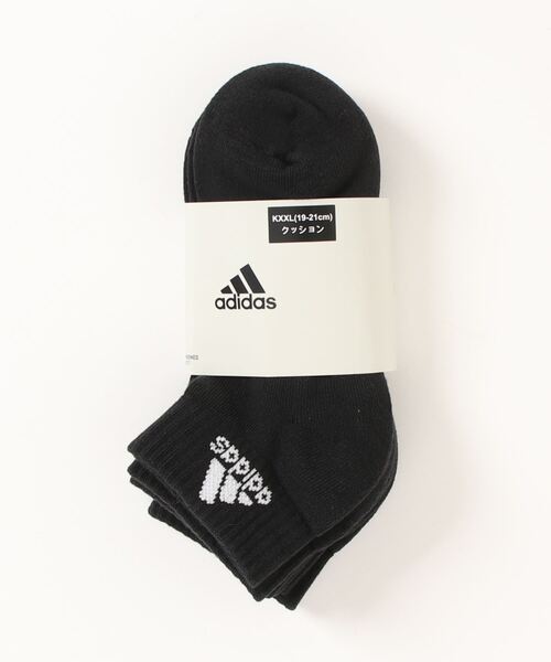 adidas(アディダス)の「《adidas》SPWクッション3Pアンクルソックス(ソックス/靴下・メンズ・ホワイト×ブラック/ブラック×ホワイト/グレー系その他・28-30cm/25-27CM/22-24cm/30/31/17-18cm/19-21cm)」の2枚目の写真