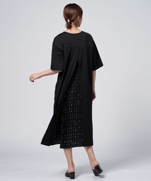 HONEYSUCKLE ROSE(ハニーサックルローズ)の「【HONEYSUCKLE ROSE】プリーツ切替ワンピース(ワンピース・レディース・カーキブラウン/ブラウン・M-L)」の7枚目の写真