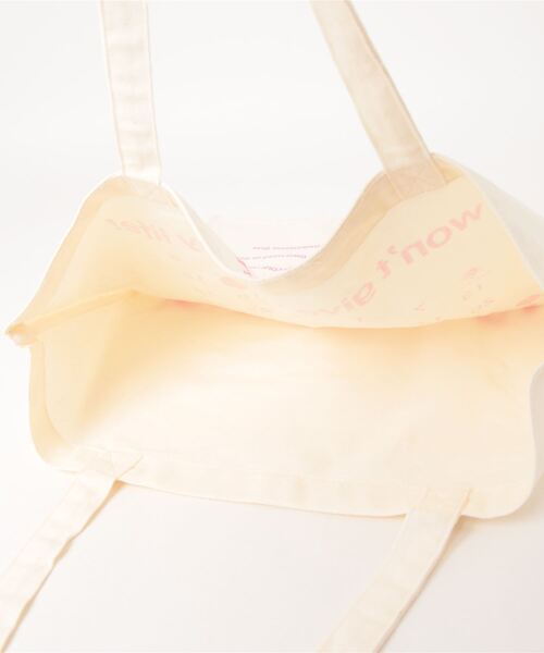 TINA:JOJUN(ティーナジョジュン)の「オリジナルプリント トートバッグ TINA:JOJUN(トートバッグ・レディース・アイボリー/ベビーピンク/ライトパープル・F)」の8枚目の写真