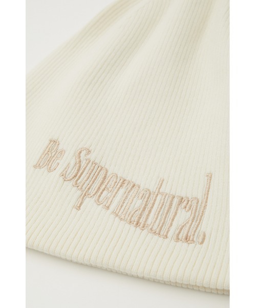 SLY(スライ)の「LIMITED ITEM MINORI MURATA x SLY BEANIE ミノリムラタ スライ ビーニー ニット帽 ビーニー(ニットキャップ/ビーニー・レディース・アイボリー/ダークグレー/ライトパープル・FREE)」の7枚目の写真