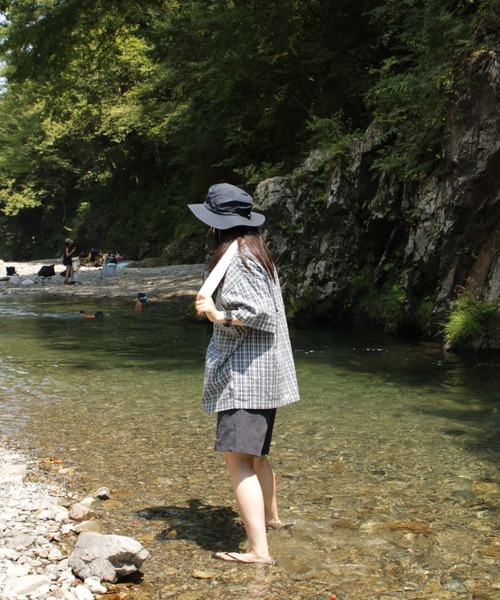 BROKEN BASE（ブロークンベース）の「ダブルポケットチェックシャツ（シャツ/ブラウス・メンズ・ブルー/グリーン・LARGE/MEDIUM）」の4枚目の写真