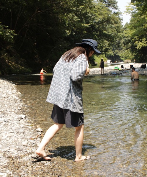 BROKEN BASE（ブロークンベース）の「ダブルポケットチェックシャツ（シャツ/ブラウス・メンズ・ブルー/グリーン・LARGE/MEDIUM）」の7枚目の写真