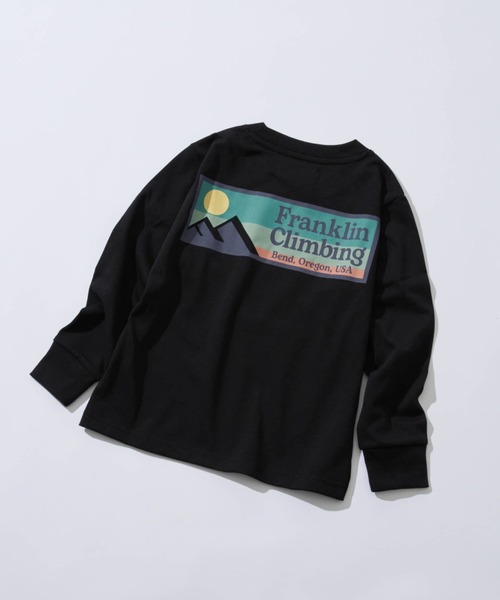 Franklin Climbing（フランクリンクライミング）の「【KIDS】【Franklin Climbing】フレックスバックロゴ長袖Tee（Tシャツ/カットソー・キッズ・ホワイト/ブラック/パープル/ブルー・LARGE/X-LARGE/XX-LARGE）」の2枚目の写真