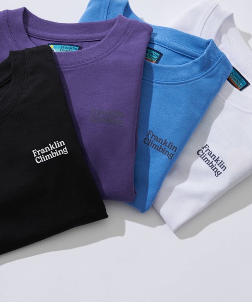 Franklin Climbing（フランクリンクライミング）の「【KIDS】【Franklin Climbing】フレックスバックロゴ長袖Tee（Tシャツ/カットソー・キッズ・ホワイト/ブラック/パープル/ブルー・LARGE/X-LARGE/XX-LARGE）」の9枚目の写真