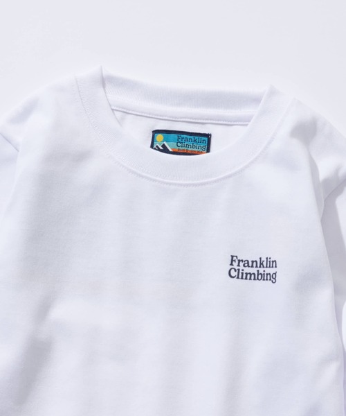 Franklin Climbing（フランクリンクライミング）の「【KIDS】【Franklin Climbing】フレックスバックロゴ長袖Tee（Tシャツ/カットソー・キッズ・ホワイト/ブラック/パープル/ブルー・LARGE/X-LARGE/XX-LARGE）」の5枚目の写真