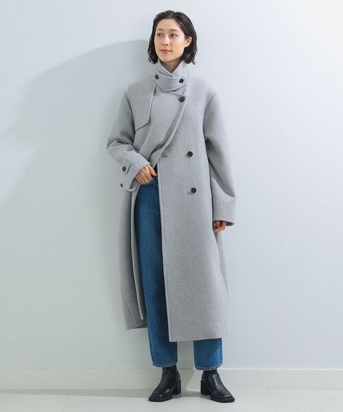 Ray BEAMS（レイビームス）の「Ray BEAMS / ガンパッチ スタンドコート（その他アウター・レディース・ブラック/グレー・0/1）」の16枚目の写真