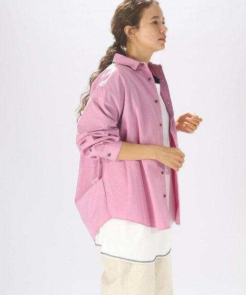 niko and...（ニコアンド）の「ソフトツイルコクーンワイヤーシャツ（シャツ/ブラウス・レディース・アイボリー/チャコール/ピンク・LARGE/MEDIUM）」の14枚目の写真