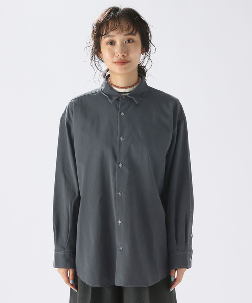 niko and...（ニコアンド）の「ソフトツイルコクーンワイヤーシャツ（シャツ/ブラウス・レディース・アイボリー/チャコール/ピンク・LARGE/MEDIUM）」の16枚目の写真