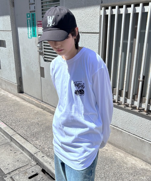 A‘gem 9（エージェムナイン）の「A'GEM/9 × .kom『FREEDEE/フリーディー』ダイスデザイン長袖Tシャツ/ロングスリーブカットソー（Tシャツ/カットソー・メンズ・ブラック/ホワイト・FREE）」の4枚目の写真