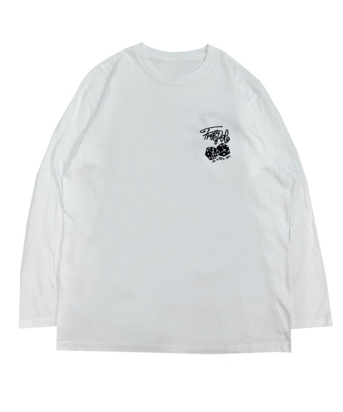 A‘gem 9（エージェムナイン）の「A'GEM/9 × .kom『FREEDEE/フリーディー』ダイスデザイン長袖Tシャツ/ロングスリーブカットソー（Tシャツ/カットソー・メンズ・ブラック/ホワイト・FREE）」の9枚目の写真