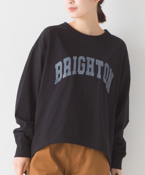OMNES(オムネス)の「ユニセックスドロスト付きプリント長袖Tシャツ(Tシャツ/カットソー・レディース・グレー/ブラック/グリーン/ホワイト・MEDIUM/XX-LARGE/LARGE/X-LARGE)」の7枚目の写真