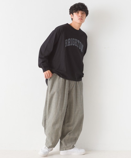 OMNES(オムネス)の「ユニセックスドロスト付きプリント長袖Tシャツ(Tシャツ/カットソー・レディース・グレー/ブラック/グリーン/ホワイト・MEDIUM/XX-LARGE/LARGE/X-LARGE)」の10枚目の写真