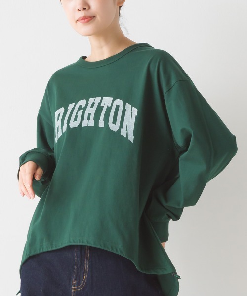 OMNES(オムネス)の「ユニセックスドロスト付きプリント長袖Tシャツ(Tシャツ/カットソー・レディース・グレー/ブラック/グリーン/ホワイト・MEDIUM/XX-LARGE/LARGE/X-LARGE)」の13枚目の写真