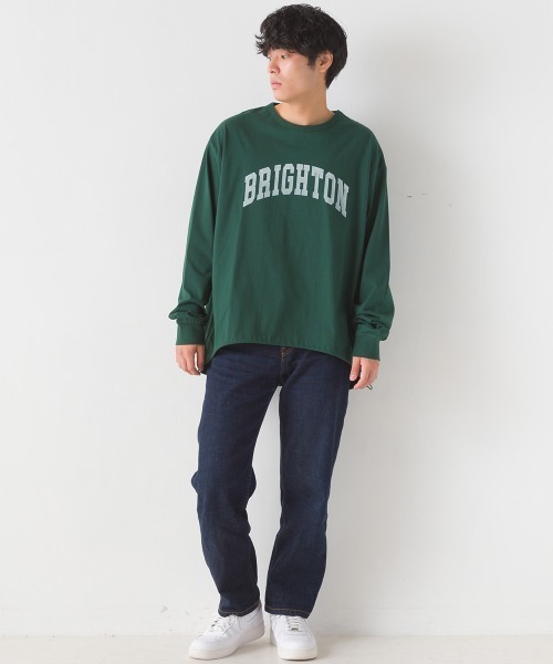 OMNES(オムネス)の「ユニセックスドロスト付きプリント長袖Tシャツ(Tシャツ/カットソー・レディース・グレー/ブラック/グリーン/ホワイト・MEDIUM/XX-LARGE/LARGE/X-LARGE)」の16枚目の写真