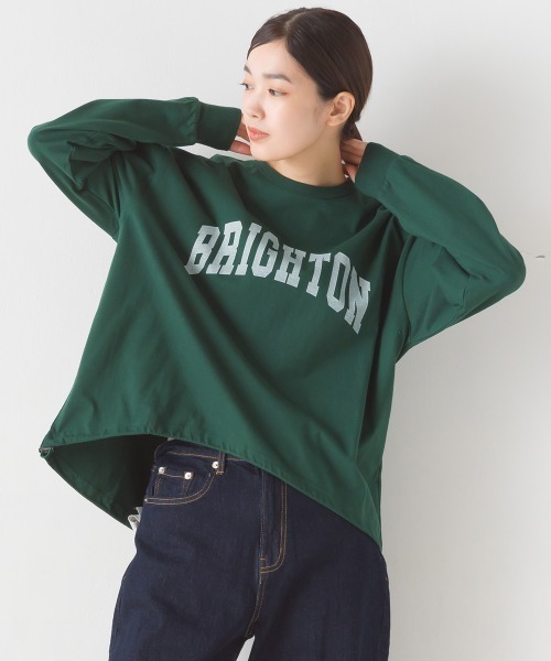 OMNES(オムネス)の「ユニセックスドロスト付きプリント長袖Tシャツ(Tシャツ/カットソー・レディース・グレー/ブラック/グリーン/ホワイト・MEDIUM/XX-LARGE/LARGE/X-LARGE)」の18枚目の写真
