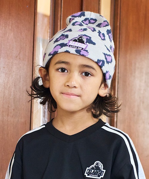 XLARGE KIDS(エクストララージキッズ)の「ニットキャップ(ニットキャップ/ビーニー・キッズ・マルチ/ブラック/グリーン/パープル・FREE)」の4枚目の写真