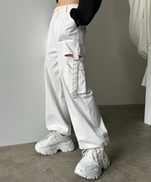 OLIVE des OLIVE | 【WEB限定カラー有】サイドスリットベルトカーゴパンツ　1032020110(カーゴパンツ)