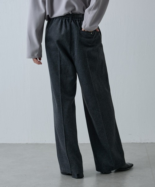 COLONY 2139（コロニートゥーワンスリーナイン）の「シャギーストライプパンツ（スラックス・メンズ・ブラック/グレー・LARGE/MEDIUM）」の7枚目の写真