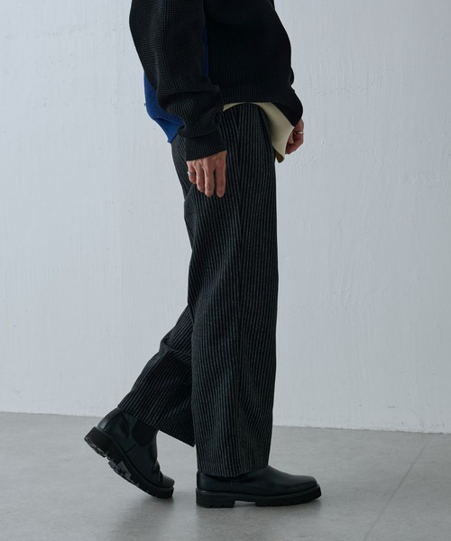 COLONY 2139（コロニートゥーワンスリーナイン）の「シャギーストライプパンツ（スラックス・メンズ・ブラック/グレー・LARGE/MEDIUM）」の15枚目の写真