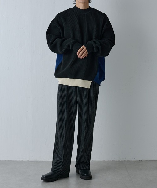 COLONY 2139（コロニートゥーワンスリーナイン）の「シャギーストライプパンツ（スラックス・メンズ・ブラック/グレー・LARGE/MEDIUM）」の21枚目の写真