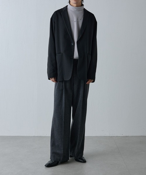 COLONY 2139（コロニートゥーワンスリーナイン）の「シャギーストライプパンツ（スラックス・メンズ・ブラック/グレー・LARGE/MEDIUM）」の16枚目の写真