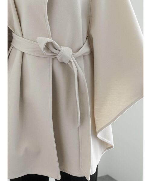 Te chichi（テチチ）の「スタンドポンチョコート（ポンチョ・レディース・ベージュ/キャメル・F）」の13枚目の写真