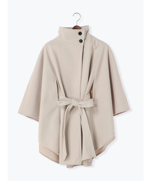 Te chichi（テチチ）の「スタンドポンチョコート（ポンチョ・レディース・ベージュ/キャメル・F）」の15枚目の写真