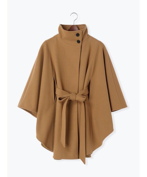 Te chichi（テチチ）の「スタンドポンチョコート（ポンチョ・レディース・ベージュ/キャメル・F）」の16枚目の写真