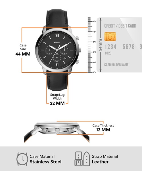 FOSSIL(フォッシル)の「フォッシル 腕時計 メンズ アナログ レザー FS5452(アナログ腕時計・メンズ・ブラック・FREE)」の6枚目の写真