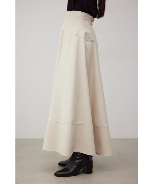 AZUL by moussy(アズールバイマウジー)の「ウエストギャザーフレアスカート(スカート・レディース・ベージュ/ブラック・SMALL/MEDIUM)」の17枚目の写真
