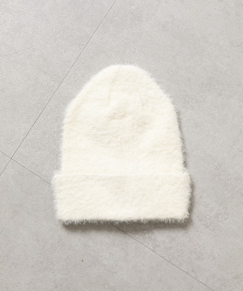 COLONY 2139（コロニートゥーワンスリーナイン）の「シャギーニット帽（ニットキャップ/ビーニー・レディース・グレー/ブルー/ブラック/アイボリー・FREE）」の6枚目の写真